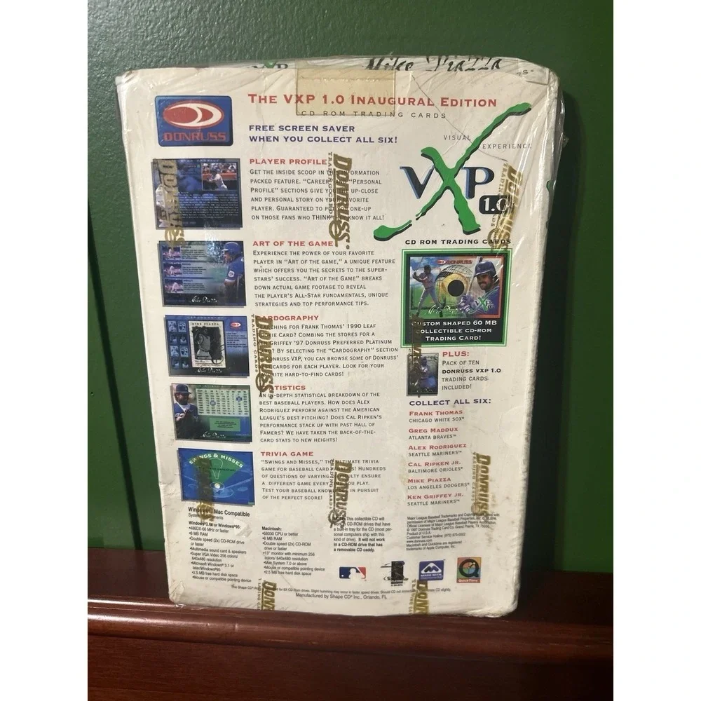 Donruss VXP 1.0 Inaugural Edition CD-ROM Trading Cards - Collector's Set